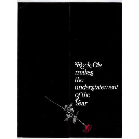 Rock-Ola 446 Lowboy Jukebox Flyer 1971 Original Phonograph Music Foldout Promo - Picture 3 of 4